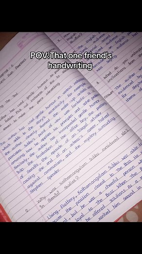 POV: That One Friend with Perfect Handwriting