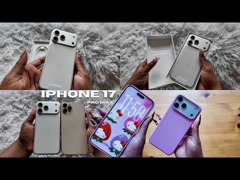 iPhone 17 Pro Max Silver UNBOXING *upgrading from the iPhone 12 Pro Max*