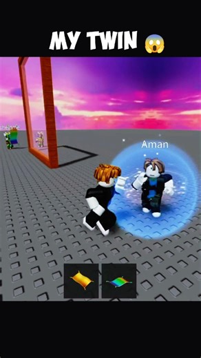 Roblox Twin Mirror Trend 😲 Is That My Real Reflection? #roblox #shorts