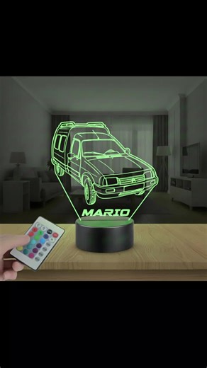 Lampara led 3d furgoneta Citroen C15 personalizable con nombre opcional. Ya disponible en tienda. #citroen #furgonetas #c15