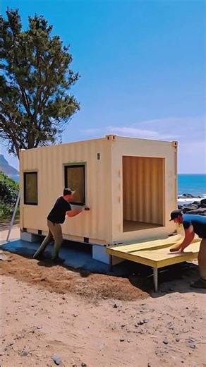 We Converted a Rusty Container into a Seaside Bungalow 🌊🏠