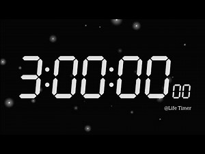 3 Hour's Countdown Timer ⏱️ | With Milliseconds & Loud Alarm 🔔