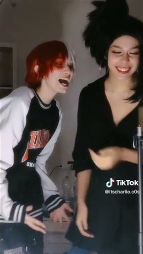 Todoroki and Momo in the dorms all day and after noon and night time