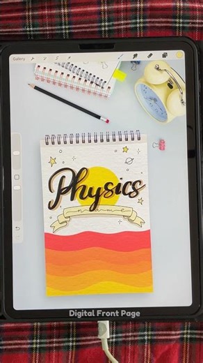 Physics Easy-to-Draw Notebook Cover ⚛️✨ #PhysicsNotes #BeginnerFriendly #studyaesthetic