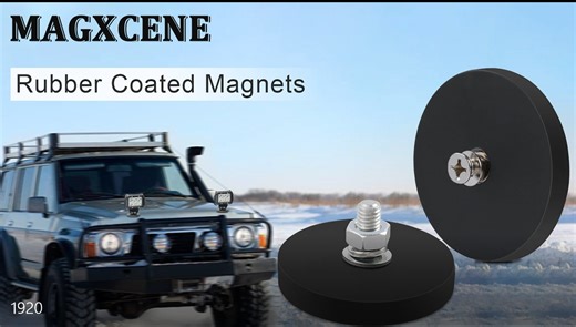 Watch Neodymium Magnet Rubber Coated Mounting Magnets on Amazon Live
