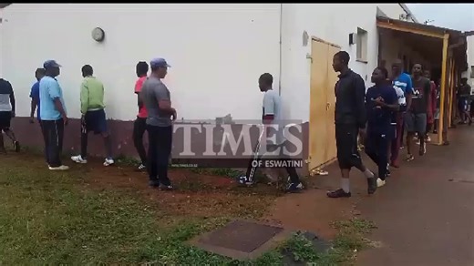 RECRUITMENT EXERCISE: As part of the recruitment requirements, the male aspiring firefighters are being evaluated for their height and other physical attributes. | Times of Eswatini