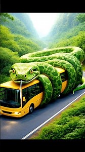 A Giant Snake Wrapped Around a Moving Bus 😱 | Unbelievable Jungle Scene