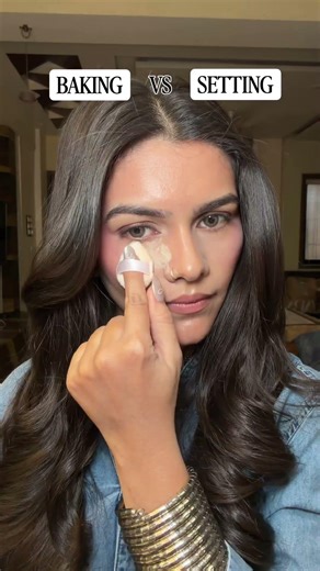 Baking vs Setting | Makeup #trending