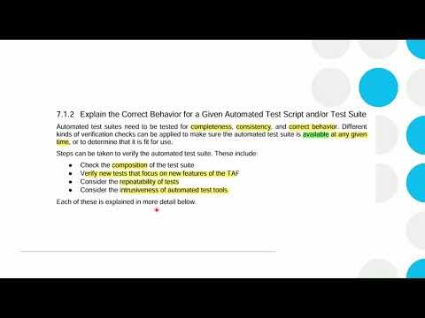 08 ISTQB Advanced Level Test Automation Engineer - TAE - Chapter 7 - بالعربي