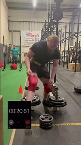 Quickest time on the competition weight farmers walk