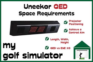Uneekor QED Space Requirements | My Golf Simulator