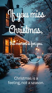 If you miss Christmas, this moment is for you. 🤍 Christmas is a feeling, not a season. | Believe in the Magic of