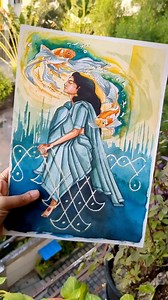 42K views · 128 reactions | Beautifully Kolam art on watercolour painting by @the_artist_breath #indianpainting #artistic #kolamart #kolamsofindia #craftsofindia #indianartist #artlovers #handpainted #handpainted #paintingoftheday #vocalforlocalindia #indianartisans #indianartistscommunity #supporthandmade #supportartists #artwork #artistsupport | AuthIndia | Facebook