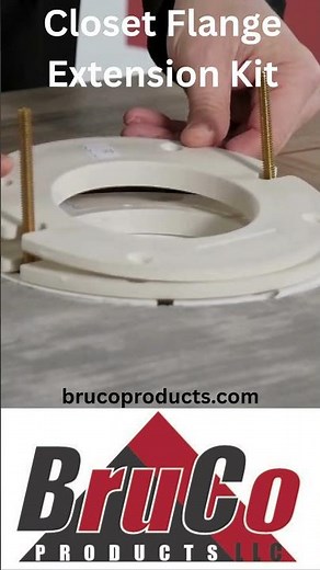 BruCo Closet Flange Extension Kit Install #plumbinghacks #toiletrepair