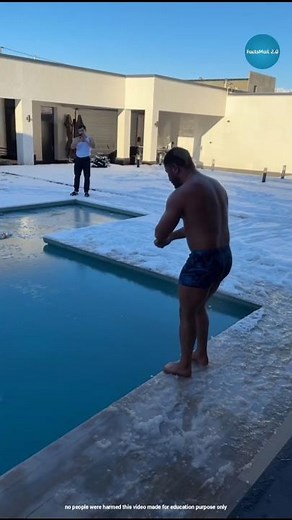 Frozen Swimming Pool #shorts #ytshorts