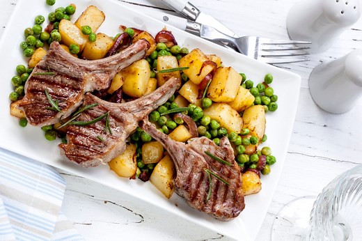 Quick and easy minted lamb chops