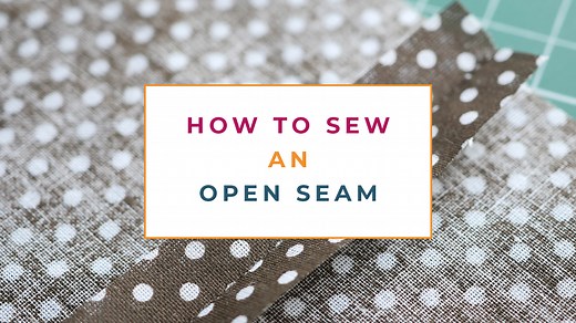 5 Step Tutorial Showing How To Sew An Open Seam