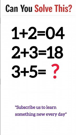 Math Puzzle Challenge #maths