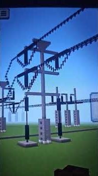 my Pylon build for the 1150KV submission area în my Minecraft world Pylon World 2 #powerlines