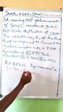 Electricity-Shunt #education #passjamb #maths