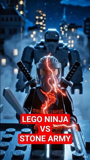 Shadow LEGO Ninja vs Stone Army ⚔️🌙 #legoanimation #legostopmotion #legoninjago #lego #captainshadow