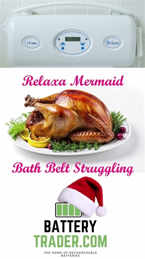 Relaxa Memaid Bath Lift not charging, ate to much turkey and cannot have a bath