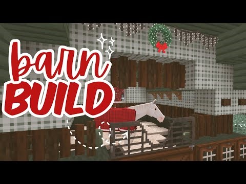 ✨LIVE: Building a Christmas Barn in Minecraft! 🎄❤️