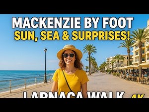 Mackenzie by Foot – Sun, Sea & Surprises! Larnaca Walk 4K