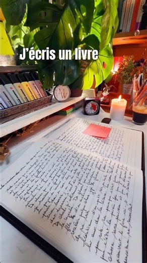 Je documente l’écriture de mon livre 🖋️✨