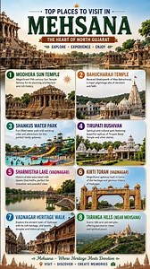 Before You Visit Mehsana, Watch This! 😍 | Top 8 Tourist Places | Gujarat Travel #shorts