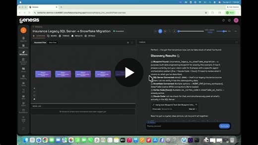 #dataengineering #snowflake #agenticai #legacymigration #informatica #agenticdataengineering | Genesis Computing