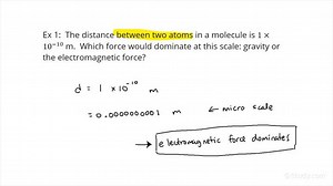 How to Determine which Fundamental Force Dominates at a Given Scale | Physics | Study.com