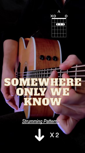 44K views · 13K reactions | Somewhere Only We Know - Keane - - - #guitar #guitarra #howtoplayguitar #music #guitartutorial #6string #music #fypシ | Thibaultguitar | Facebook
