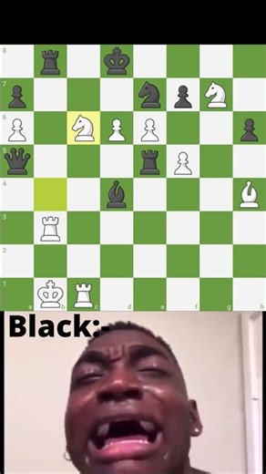 Black is crying 😭| #chess #meme #viral #shorts