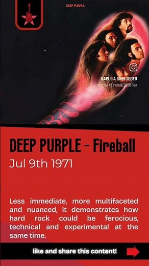 DEEP PURPLE – Fireball (1971)#DeepPurple #Fireball #HardRock #ClassicRock #Rock