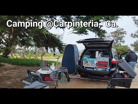 Van Life USA goes to Carpinteria, Ca. Beachfront camping! Let's explore the Tar Pit and Seal Harbor
