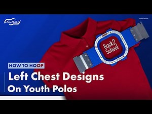 How to Hoop Left Chest Designs On Youth Polos