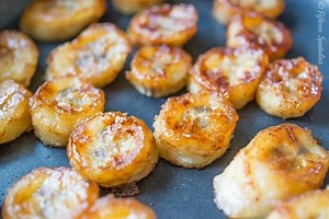 Pan Fried Honey Bananas