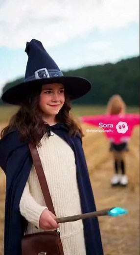 A witch turns a girl into a scarecrow #TF #transformation