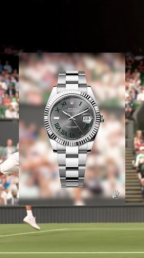 The ROLEX Datejust 41 in a white Rolesor version – combining Oystersteel and white gold – featuring a slate dial with black and green Roman numerals, and fitted with an Oyster bracelet. Since 1978, Rolex has been the Official Timekeeper of The Championships, Wimbledon, the oldest tennis tournament in the world. https://altersgem.co/Rolex #Rolex #Wimbledon #OfficialRolexRetailer | Alter's Gem Jewelry | Facebook