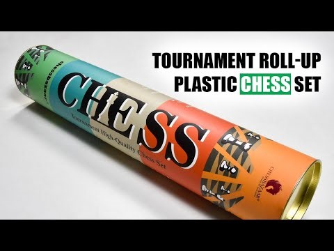 3.75" Tournament Plastic Roll-up Chess Set for Chess Tournaments | Best Selling Chess Sets
