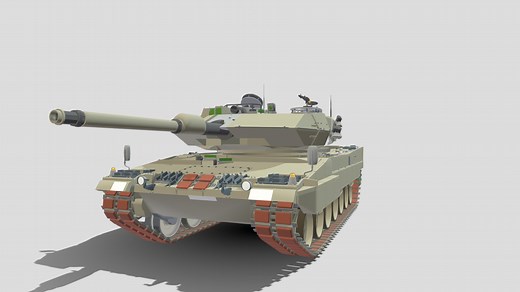 Tank Leopard 2 - Download Free 3D model by Carlos.Maciel