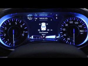 Instrument Cluster Display-Digital dashboard on the car instrument panel of 2018 Chrysler 300