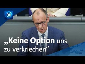 Regierungserklärung: Kanzler Merz über die EU, den Krieg gegen die Ukraine und den Krieg in Nahost