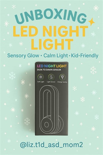 We just unboxed this color-changing LED Night Light and WOW… this is such a simple sensory tool but SO effective for calming, bedtime routines, and visual comfort. 🌈💡 For kids who are sensory seekers, visual learners, or who love lights, this little night light gives: ✔️ Soft, soothing colors that help regulate emotions ✔️ Visual tracking support as colors slowly shift ✔️ Calm focus for bedtime routines ✔️ A predictable glow (great for kids who need consistency) ✔️ A safer night option than br