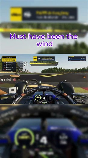 I felt a disturbance #f125 #f1game #f1simracing #simracing #simracer