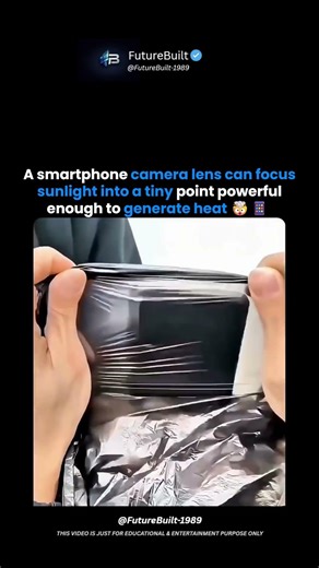 Smartphone Camera Lens Can Focus Sunlight and Generate Heat!🤯