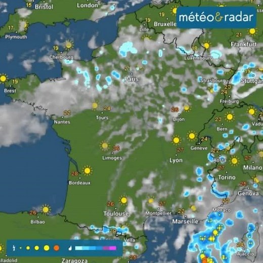 Avec plus de 750.000 téléchargements cette année, profitez vous aussi gratuitement de nos prévisions, nos radars météo, notre carte des températures et nos alertes intempéries. | Météo & Radar France