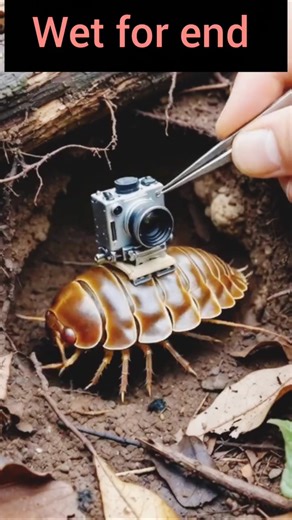I Put a Camera on a Pill Bug… What It Found Is Amazing#AnimalPOV#SecretAnimalCamer