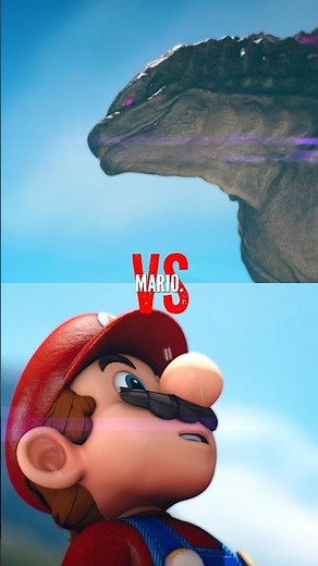 Mega Mario vs Godzilla: Who Wins? 🤔 | #godzilla #mario